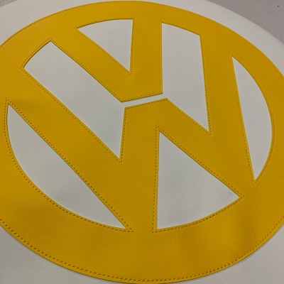 VW Spare Wheel Cover Off White and Sunburst